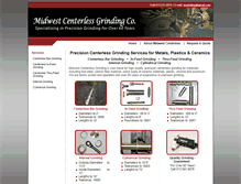 Tablet Screenshot of midwestcenterless.com